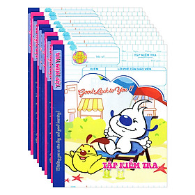 Lốc 10 Quyển Tập Kiểm Tra 4 Ô Ly Hòa Bình