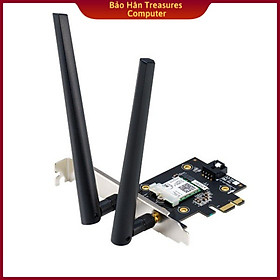 Card Mạng Không Dây Wifi Asus PCE-AX3000 WiFi 6 (802.11ax) Băng Tần Kép Bluetooth 5.0 Bảo Mật Mạng WPA3 OFDMA MU-MIMO - Hàng Chính Hãng