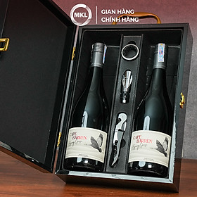 Combo 2 chai Rượu Vang Đỏ Cape Barren Flying Geese Shiraz Cabernet 750ml 14.5%  -  Úc -(Hộp cao câp đôi có phụ kiện) - Hàng Chính Hãng