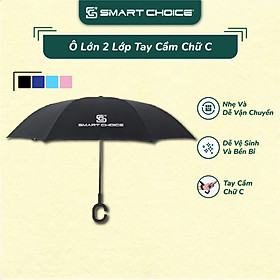 Mua Ô Lớn 2 Lớp Tay Cầm Chữ C SMARTCHOICE Cao Cấp Chống Va Đập Mật Độ Cao SCG-PK104