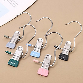 Mua (Combo 5) Móc kẹp đơn treo quần áo  kẹp đơn treo tất vớ  mũ  nón inox tiện lợi
