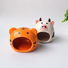 Nhà ngủ sứ cho Hamster hình hổ vàng
