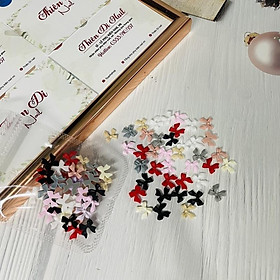 Set nơ gắn móng mix màu