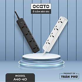 Ổ cắm điện kéo dài OCATO Trần Phú OCATO A40-4D (6 ổ cắm + 3 cổng sạc USB)