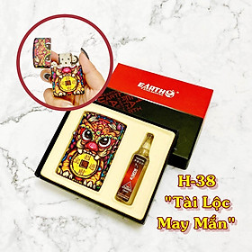 Mua Hột Quẹt Bật Lửa phiên bản nhật hình kỳ lân chiêu tài may mắn H38 - xài xăng