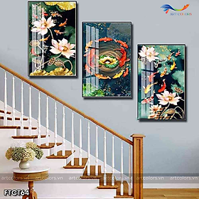 Mua Tranh treo tường - Tranh tráng gương Cửu ngư quần hội