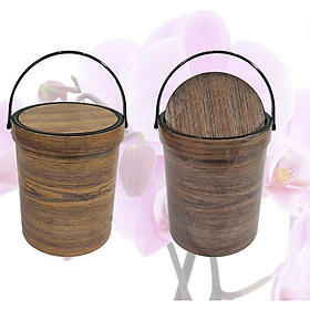 Mua Thùng (bật) rác lật tròn vân gỗ NO 8036