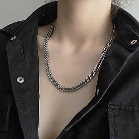 Dây chuyền titan bản to nổi bật