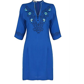 Áo Dài Nữ Cách Tân An Thủy 518-M2 - Xanh Bích