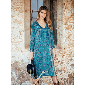 Đầm Midi Dài Tay Isla Bonita IB24088-GR