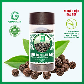Tiêu Đen Bầu Mây Hũ 50g – Vùng Trồng Đạt chuẩn quốc tế GLOBALG.A.P.