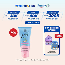 Kem chống muỗi đốt cho bé từ 6 tháng tuổi hương khuynh diệp Rohto Mentholatum Remos Baby Cream 70g