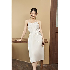 LADY ME by Eva de Eva Đầm hai dây dáng thắt eo 21SDKO038T