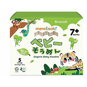 Mì hữu cơ cho bé vị bông cải xanh Mennosato 200g