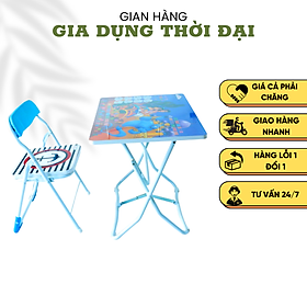 Mua Bộ bàn học sinh gấp gọn kèm ghế | Bộ bàn học sinh cao 52 - 46 | Nguyễn Trường Thắng Desk