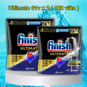 Viên rửa bát Finish quantum Ultimate 100 Viên nhập khẩu Anh chuyên dùng cho máy rửa bát chén (dòng cao cấp)