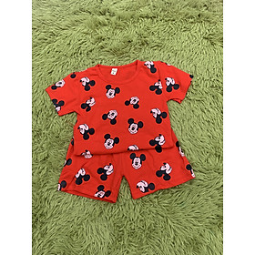 Bộ Mickey chât cootng tàu. dành cho bé gái từ 15_23 kg