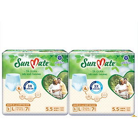 Combo 2 Gói Tã quần Sunmate L7 - Tã Quần Người Lớn - Date luôn mới