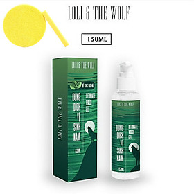 Dung dịch vệ sinh nam LOLI & THE WOLF chai vòi nhấn 150ml - Hương Bạc Hà, Tặng Kèm Mút Rửa Mặt