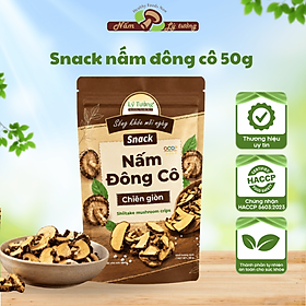 Snack Nấm Đông Cô Chiên Giòn Lý Tưởng 50g, Sản Phẩm Đạt Chứng Nhận OCOP 3 Sao Của Thành Phố Hà Nội