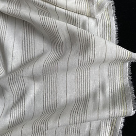 Vải Line Cotton 100% Họa Tiết Sọc Khổ 1m4 - Co Giãn Nhẹ, Mềm Mại - May Áo Sơ Mi, Đầm, Váy, Đồ Thiết Kế