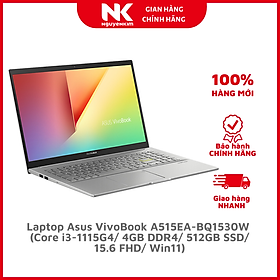 Mua Laptop Asus VivoBook A515EA-BQ1530W (Core i3-1115G4/ 4GB DDR4/ 512GB SSD/ 15.6 FHD/ Win11) - Hàng Chính Hãng
