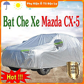 Bạt Phủ Ô Tô #Mazda CX5 CAO CẤP 3 LỚP -Tráng Bạc Cách Nhiệt, Chống Nước, Chống Trộm Gương(hàng cao cấp)