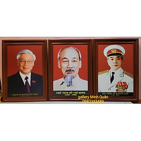 Mua Bộ ảnh chân dung Bác Hồ -Bác Giáp - Bác Trọng