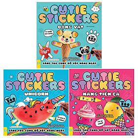 Combo 3 cuốn Cutie Stickers Sáng tạo cùng đồ vật hàng ngày