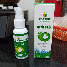 Xịt sát khuẩn Hoa nén 50ml.