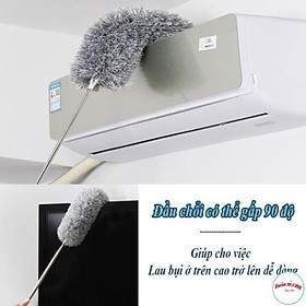 Mua Chổi Quét Trần Bằng Sợi Vải Siêu Nhỏ Inox Cán Dài Cao Cấp Đầu Chổi Linh Hoạt 00989