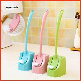 Mua Chổi cọ toilet  nhà vệ sinh 2 đầu tặng kèm miếng dán treo tường