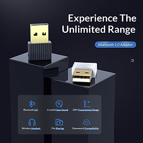 Mua Thiết Bị Kết Nối Bluetooth 5.0 Qua USB BTA-508 Màu Đen - Hàng Chính Hãng