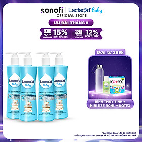 Bộ 4 Sữa Tắm Gội Trẻ Em Lactacyd Baby Gentle Care Bảo Vệ Dịu Nhẹ Cho Làn Da Nhạy Cảm 500ml