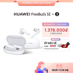Bộ Sản Phẩm - Tai nghe HUAWEI FreeBuds SE | Hàng Chính Hãng - FreeBuds SE (Trắng mây trời)