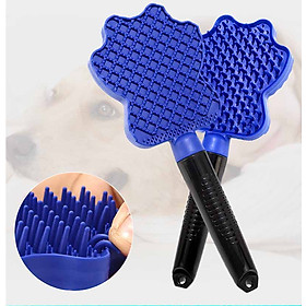 Lược chải lông thú cưng cao su mềm cực tốt - Genyo comb 009 (  màu giao ngẫu nhiên )