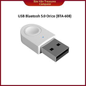 USB Bluetooth 5.0 tốc độ 5Mbps Orico BTA-608  Hàng Phân Phối Chính Hãng - Trắng
