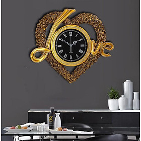 Mua Đồng Hồ Trang Trí Hình Trái Tim Tình Yêu Nghệ Thuật