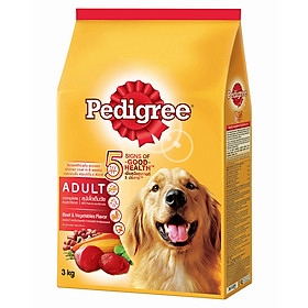 Đồ Ăn Cho Chó Vị Thịt Bò Và Rau Củ Pedigree 3Kg