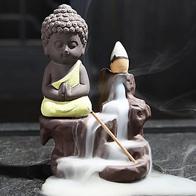 Thác khói trầm hương thư giãn PHẬT TỌA SƠN THỦY + 10 nụ trầm