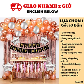 Hình ảnh Bộ bong bóng trang trí lễ kỷ niệm Happy Anniversary hpan26