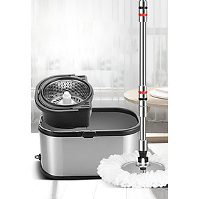 Bộ Lau Nhà xoay 360 độ Inox cao cấp Không Gỉ GEV-02