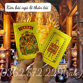 Kim Bài Ngũ Lộ Thần Tài Plastic