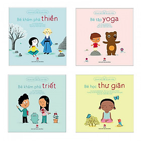 [Download Sách] Combo sách khỏe thể chất và tinh thần bổ ích : Bé khám phá thiền + Bé tập yoga + Bé khám phá Triết + Bé học thư giãn - Tặng kèm bookmark