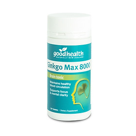 Viên uống bổ não Goodhealth Ginkgo Max 8000 hộp 120 viên