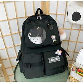 Balo nam nữ đi học chống thấm túi trong suốt giá rẻ (kèm sticker) BAG U TRO265