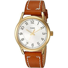 Timex Women's New England Leather Strap Watch