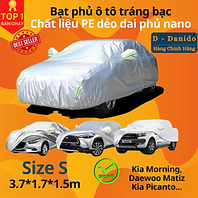 Bạt Phủ Ô Tô Tráng Nhôm Phủ Nano Chống Nắng, Bạt Trùm Xe Hơi Cách Nhiệt Cao Cấp, Hàng Chính Hãng