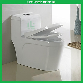 Mua Bồn Cầu Liền Khối Mẫu Mới - Hiện Đại Cao Cấp - Công Nghệ Men Nano - Chống Bám Bẩn Diệt Khuẩn - Xã Xoáy Nắp Đóng Êm