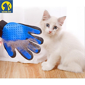 Găng tay cao su trải lông chó, mèo